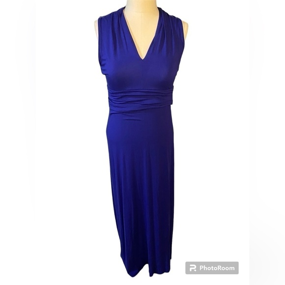 VINCE Camuto Royal Blue Sleeveless Maxi Dress - Picture 1 of 6